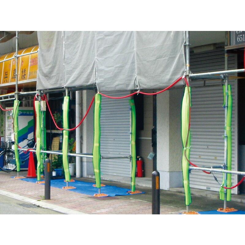 エムエフ UFO ロンググリーン 2000L【50本セット】有効幅100~180mm 長さ2000mm 養生カバー 柱養生 玄関まわり 縦地 開口部 養生 ユーフォー【K】_1
