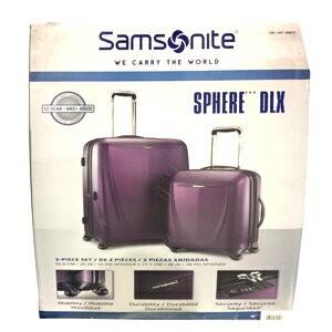 【増税により値上げはしていません】【送料無料】【生活雑貨】【コストコ】サムソナイト　ポリカーボネート　スーツケース　2個セット【パープル】【Z】