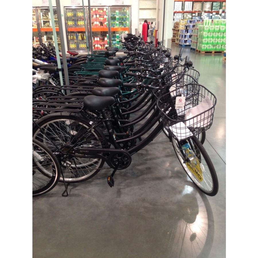 【送料無料】【生活雑貨】【コストコ】自転車　EISAN BENERO 26型 軽快車　オートライト　6段ギア ブラック　パンクしにくいタイヤ　BAAマーク付 【Z】