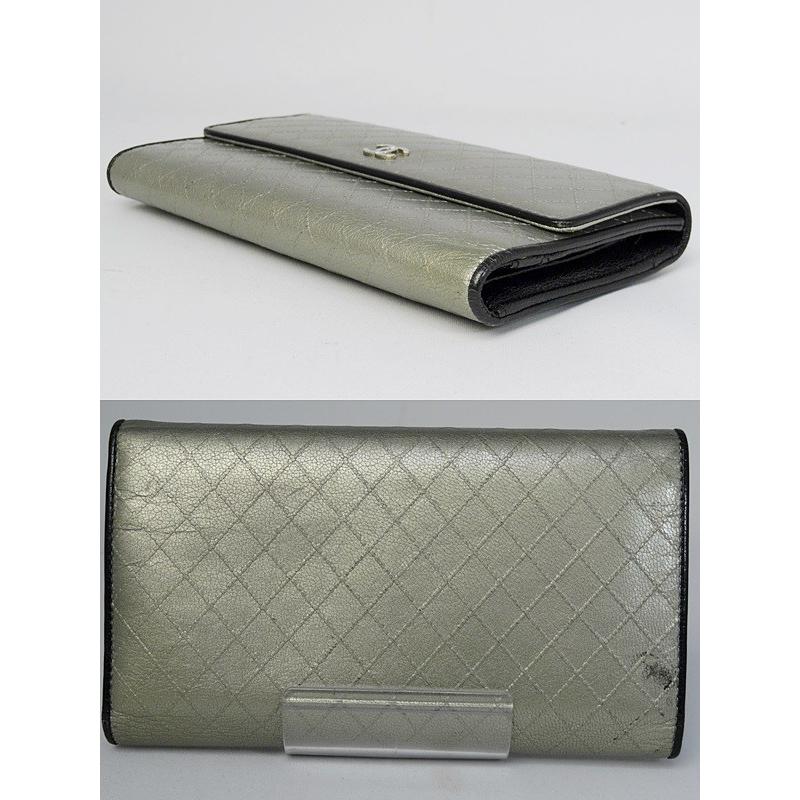 CHANEL シャネル ビコローレ 三つ折り長財布 マトラッセ CHANEL シャネル ビコローレ 三つ折り長財布 マトラッセ