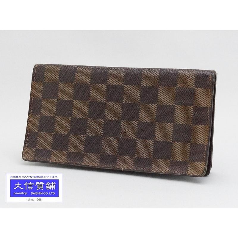 LOUIS VUITTON ルイ・ヴィトン ダミエ エベヌ カード用ポケット付札入 