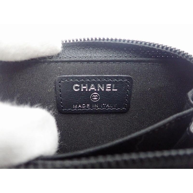 CHANEL シャネル ボーイシャネル コインケース A80602 ラムスキン  