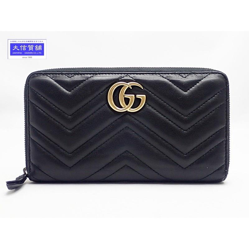 GUCCI グッチ GGマーモント 長財布 474814 ラウンドファスナー