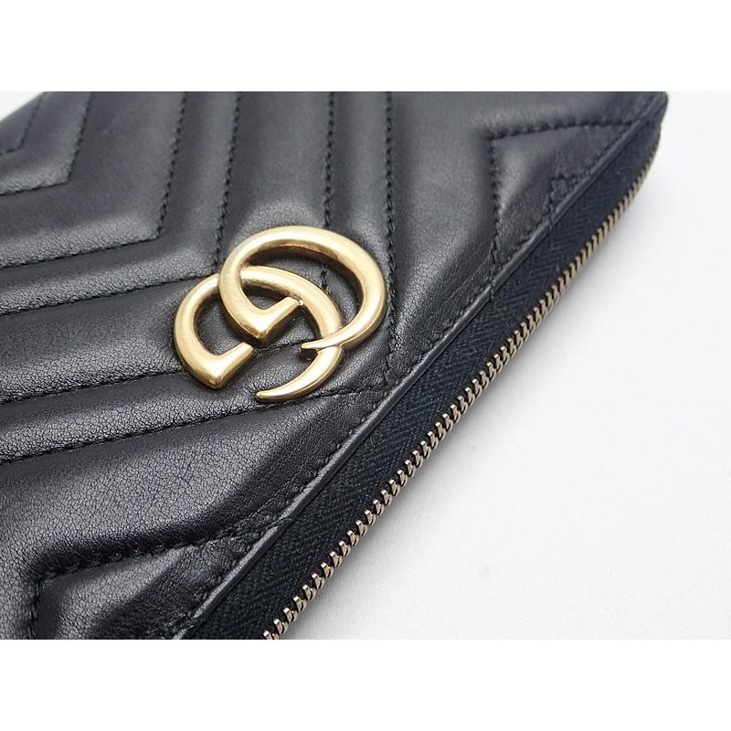 GUCCI グッチ GGマーモント 長財布 474814 ラウンドファスナー