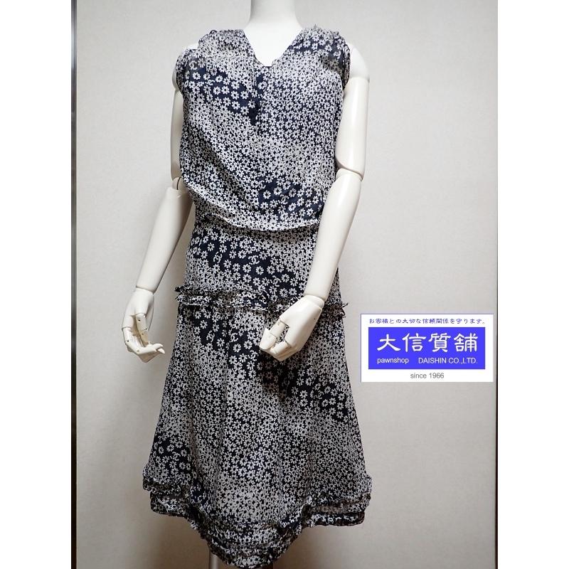 CHANEL（シャネル） コットン ワンピース 38 ノースリーブ モノクロ