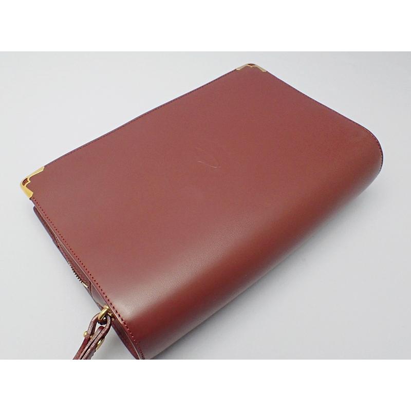 美品✨️ カルティエ 3017 マストライン ボルドー Cartier CARTIER カルティエ マストライン 長札入れ 二つ折り