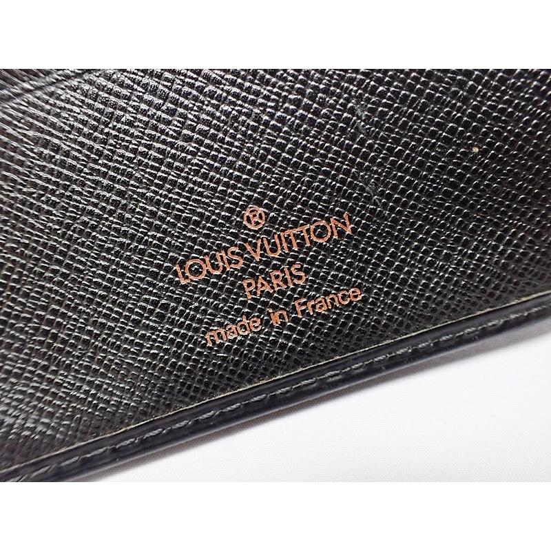 ヴィトン エピ ノワール 二つ折り財布 M63652 中古C+  A-7437 LOUIS VUITTON（ルイ・ヴィトン） ルイ ヴィトン エピ ノワール 二