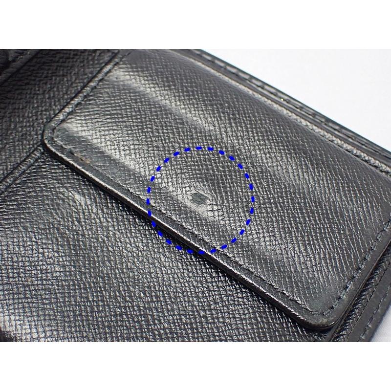 ヴィトン エピ ノワール 二つ折り財布 M63652 中古C+  A-7437 LOUIS VUITTON（ルイ・ヴィトン） ルイ ヴィトン エピ ノワール 二
