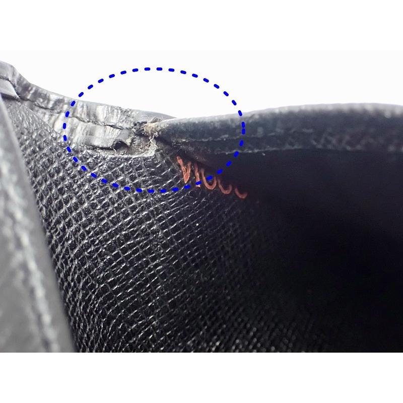 ヴィトン エピ ノワール 二つ折り財布 M63652 中古C+  A-7437 LOUIS VUITTON（ルイ・ヴィトン） ルイ ヴィトン エピ ノワール 二