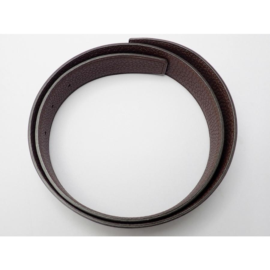 即購入可！HERMES リバーシブルベルト　78サイズ　黒×茶 HERMES（エルメス） リバーシブルベルト 13mm Ancre サイズ:75 Z刻印
