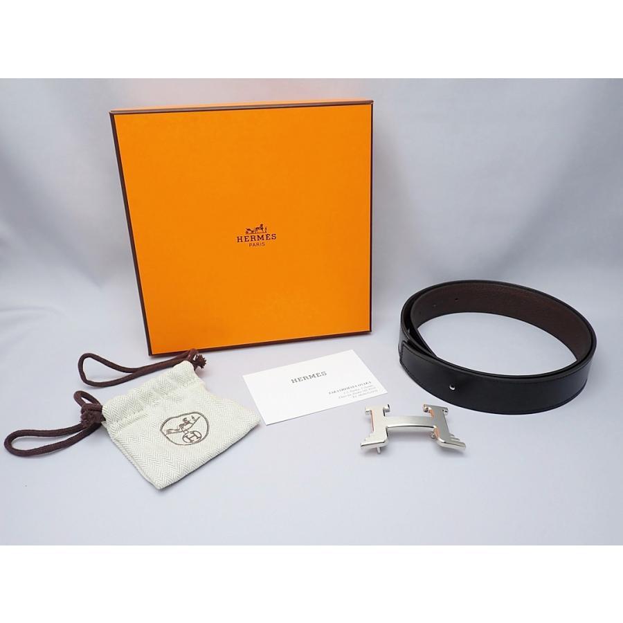 即購入可！HERMES リバーシブルベルト　78サイズ　黒×茶 即購入可！HERMES リバーシブルベルト 78サイズ 黒×茶 【公式通販】