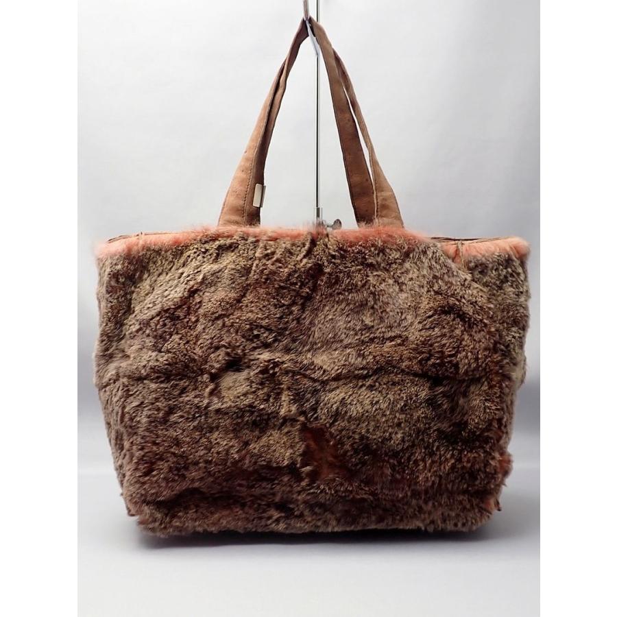 CHANEL シャネル ラビット ファー トートバッグ ポーチなし 中古B 