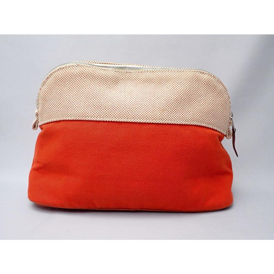 HERMES エルメス ポーチ ボリード 25 サマルカンド テラコッタ 中古B  