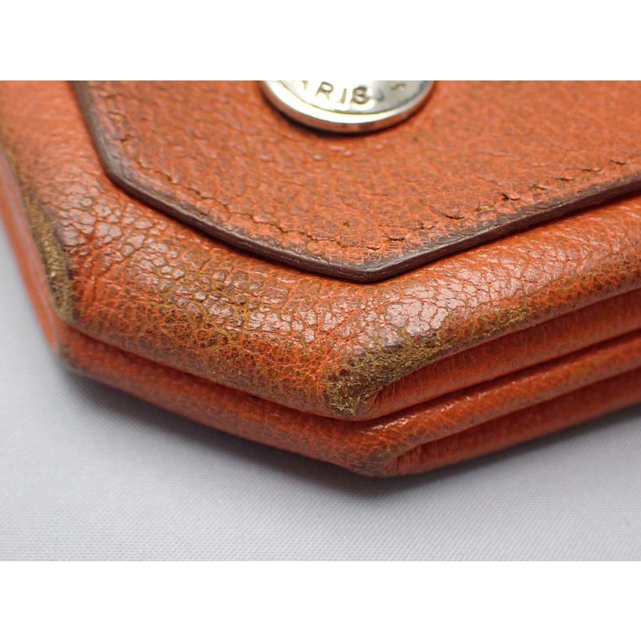 未使用級 HERMES ケース ルヴァンキャトル オレンジ ゴールド金具 未使用級 HERMES コインケース ルヴァンキャトル オレンジ