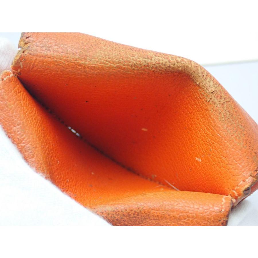 【極美品】HERMES ルヴァンキャトル　ケース　小銭入れ　オレンジ HERMES エルメス コインケース ルヴァンキャトル オレンジ