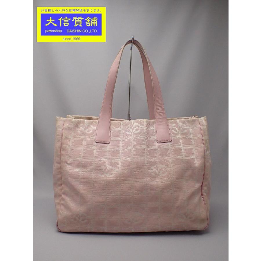 CHANEL（シャネル） ニュートラベルライン トートバッグ MM ピンク