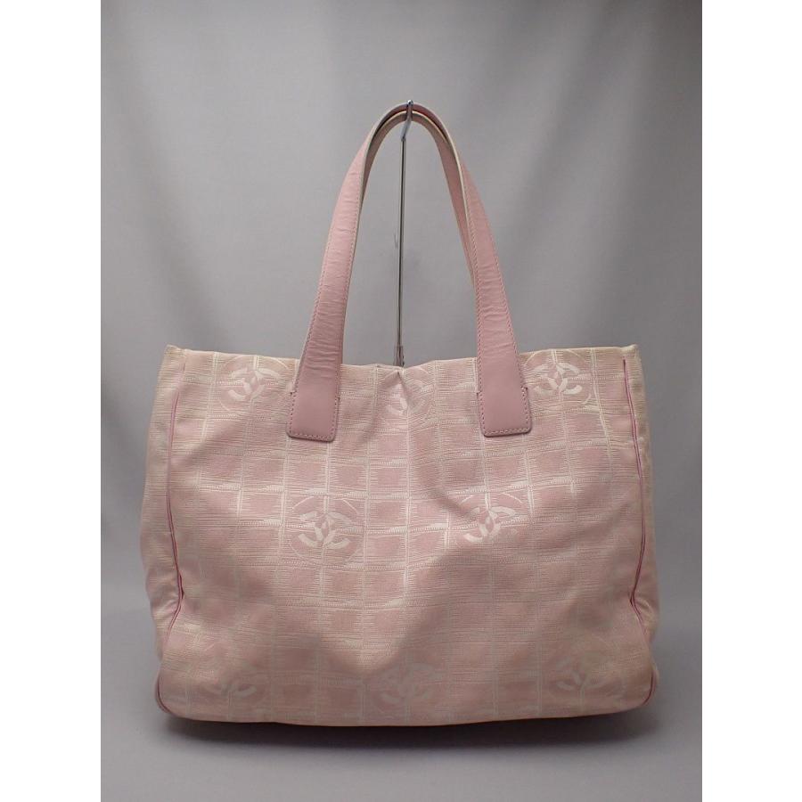 CHANEL（シャネル） ニュートラベルライン トートバッグ MM ピンク