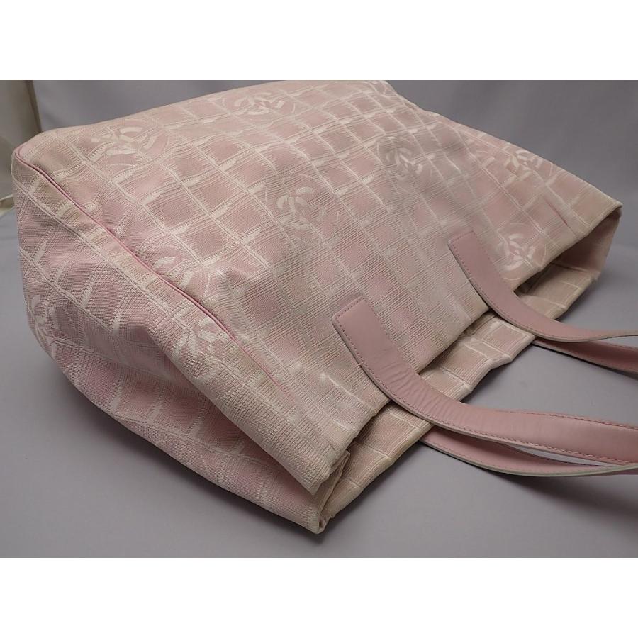 CHANEL（シャネル） ニュートラベルライン トートバッグ MM ピンク