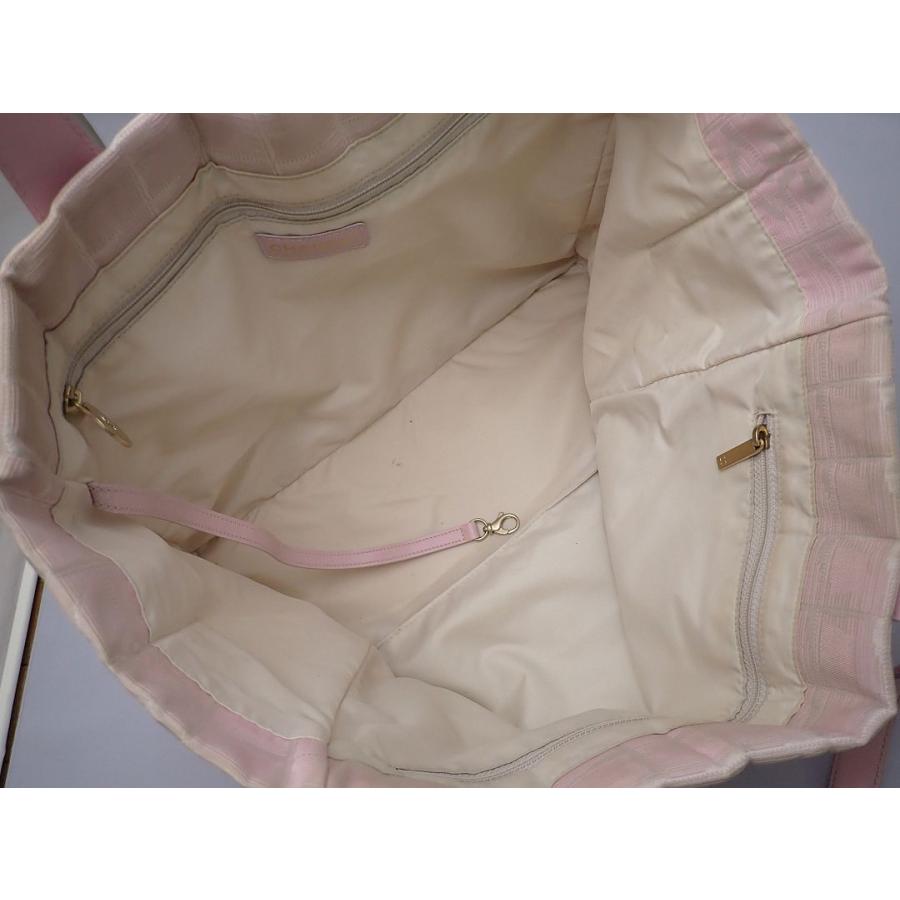 CHANEL（シャネル） ニュートラベルライン トートバッグ MM ピンク