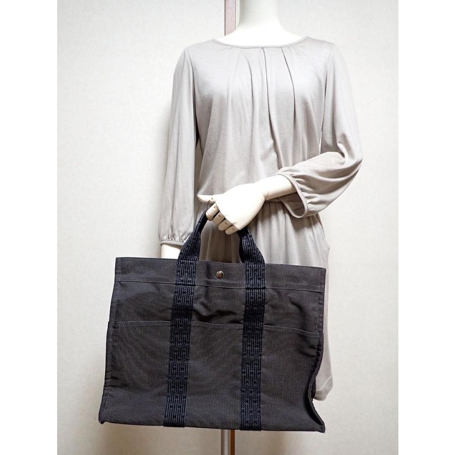 HERMES（エルメス） エールライン トートバッグ MM グレー 中古B