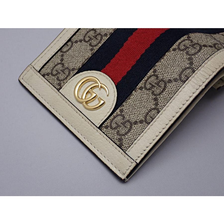 GUCCI グッチ 二つ折り財布 523155 オフィディア GGスプリーム 