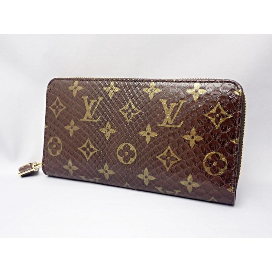 LOUIS VUITTON ルイ ヴィトン モノグラム エキゾチックレザー ジッピーウォレット N80148 長財布 パイソン ダークブラウン 中古S- 【送料無料】 A-8037｜daishin78｜11