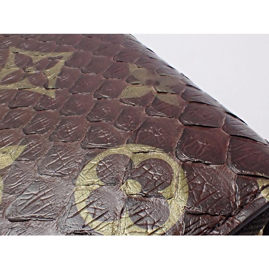 LOUIS VUITTON ルイ ヴィトン モノグラム エキゾチックレザー ジッピーウォレット N80148 長財布 パイソン ダークブラウン 中古S- 【送料無料】 A-8037｜daishin78｜16