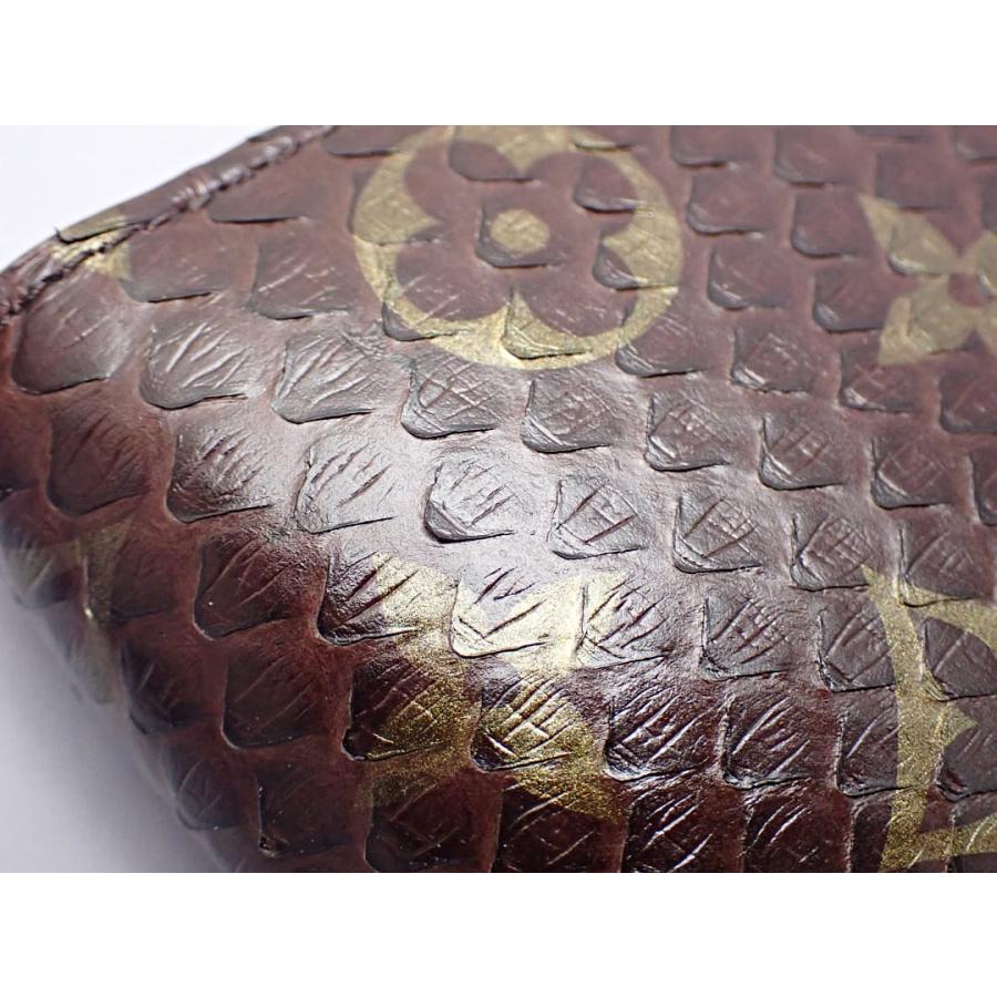 LOUIS VUITTON ルイ ヴィトン モノグラム エキゾチックレザー ジッピーウォレット N80148 長財布 パイソン ダークブラウン 中古S- 【送料無料】 A-8037｜daishin78｜04