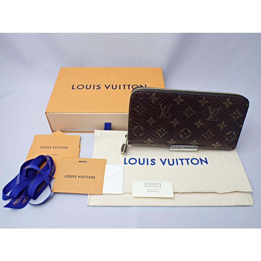 LOUIS VUITTON ルイ ヴィトン モノグラム エキゾチックレザー ジッピーウォレット N80148 長財布 パイソン ダークブラウン 中古S- 【送料無料】 A-8037｜daishin78｜10