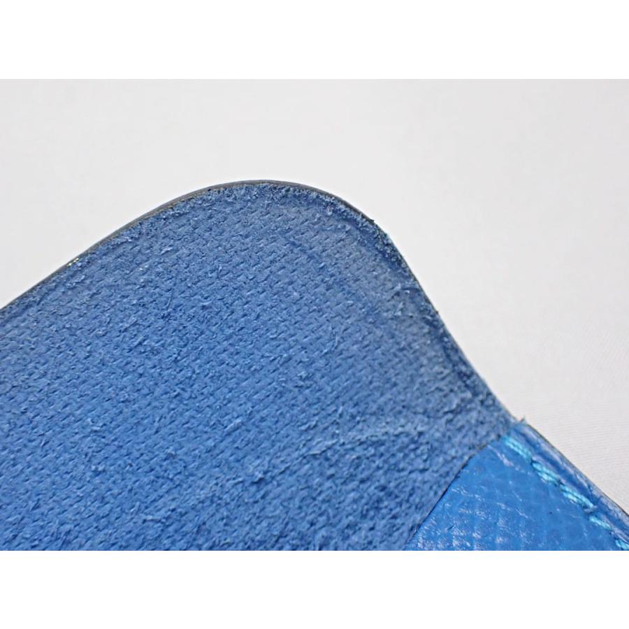 HERMES エルメス コーム 櫛 ブルーケース バッファローホーン