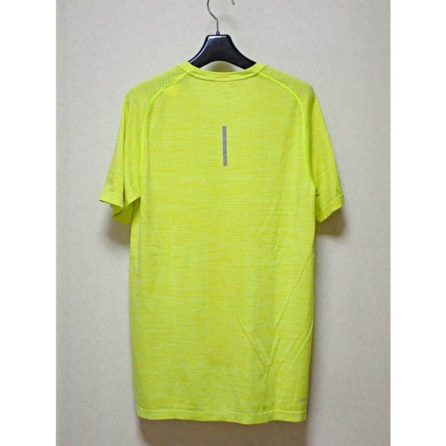 NIKE RUNNING ナイキ メンズ半袖Tシャツ S 833562358 DRIFIT ネオンイエロー 中古B 【送料無料】 A