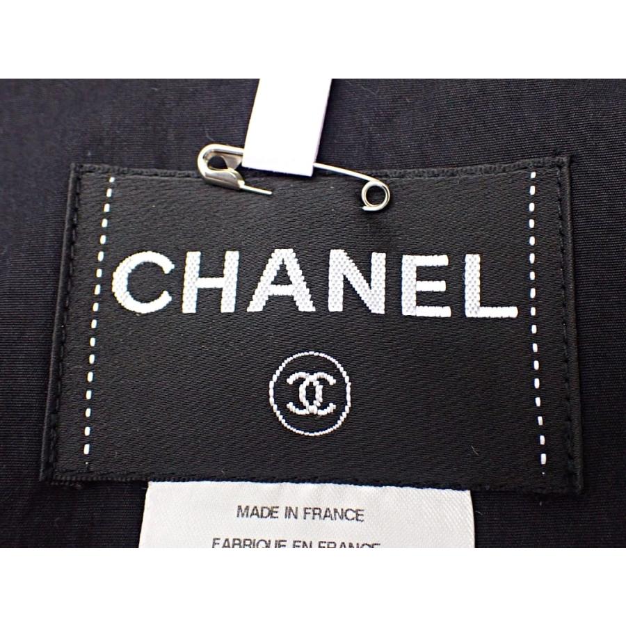 CHANEL シャネル レディース コットン トレンチコート P38356V16928 38 ブラック シルク混 2010P 中古B+ 【送料無料】 A-8193｜daishin78｜07