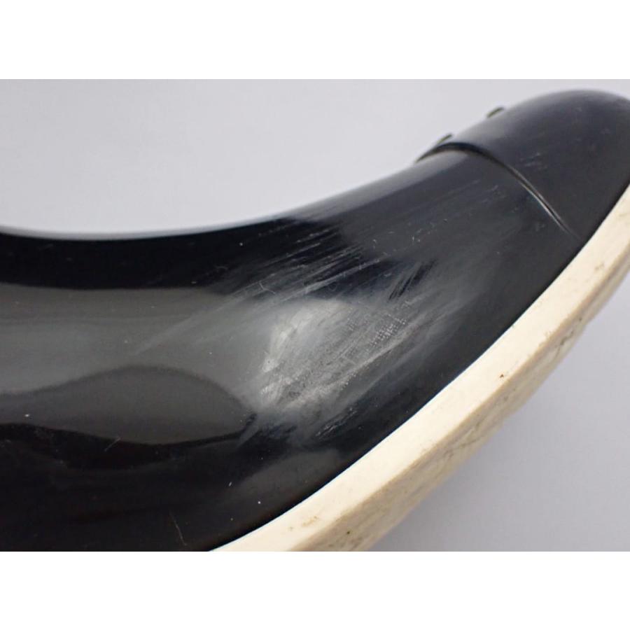 CHANEL（シャネル） レインブーツ ブラックxアイボリー 37 カメリア