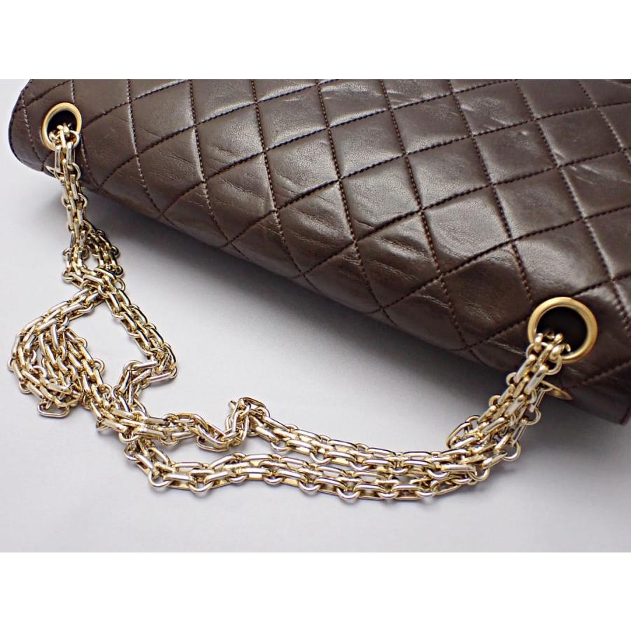 CHANEL マトラッセラムスキン当時物ビンテージ濃茶