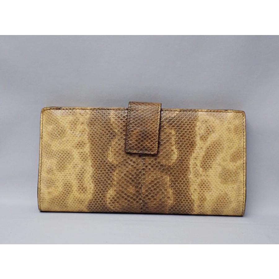 GUCCI（グッチ） Wホック 長財布 035 1408 2150 リザードスキン