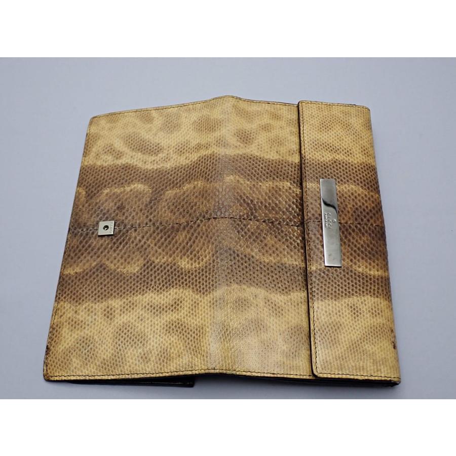 GUCCI（グッチ） Wホック 長財布 035 1408 2150 リザードスキン