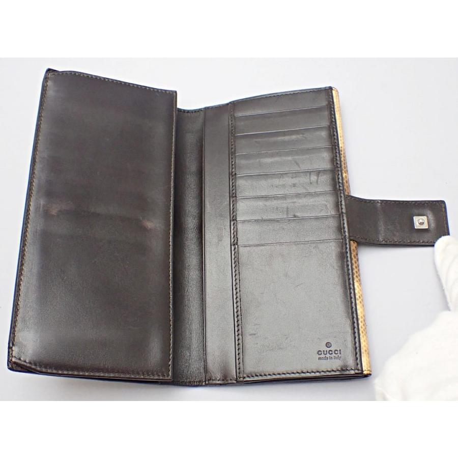GUCCI（グッチ） Wホック 長財布 035 1408 2150 リザードスキン