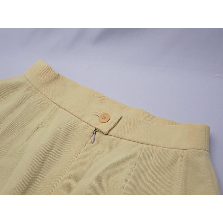 HERMES（エルメス） ウール タイトスカート 38 ライトイエロー 中古B