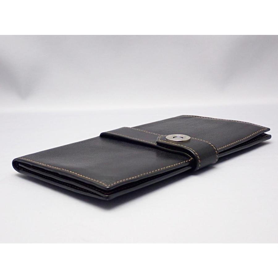 HERMES（エルメス） デミトリー レザー 二つ折長札入 財布 ブラック L 