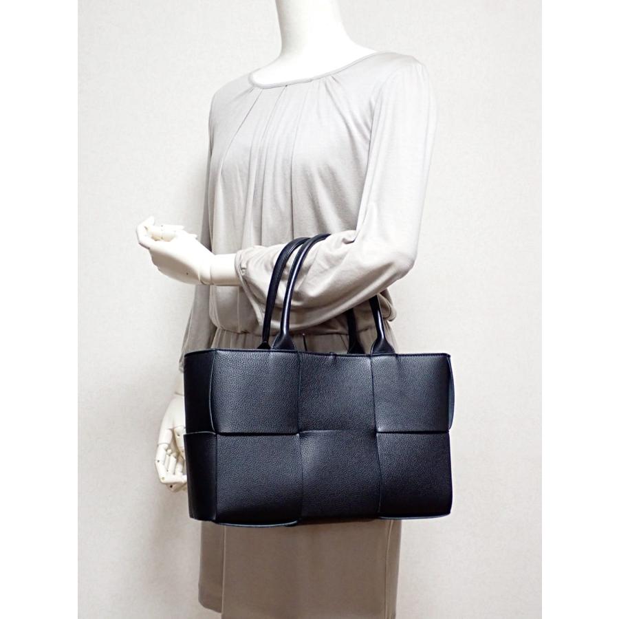 BOTTEGA VENETA ボッテガ ヴェネタ スモール アルコ トートバッグ 652867VCP118425  ブラック 中古B+ 【送料無料】 A-8394｜daishin78｜11