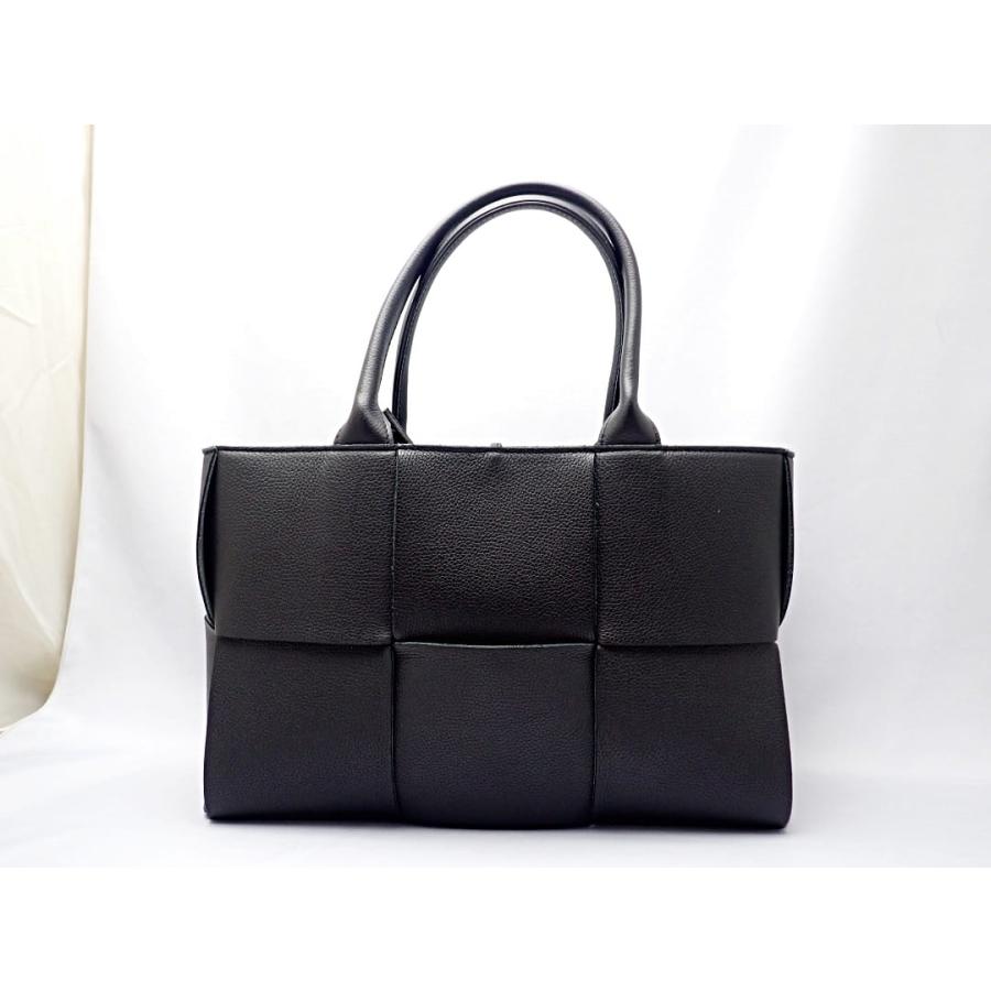 BOTTEGA VENETA ボッテガ ヴェネタ スモール アルコ トートバッグ 652867VCP118425  ブラック 中古B+ 【送料無料】 A-8394｜daishin78｜12