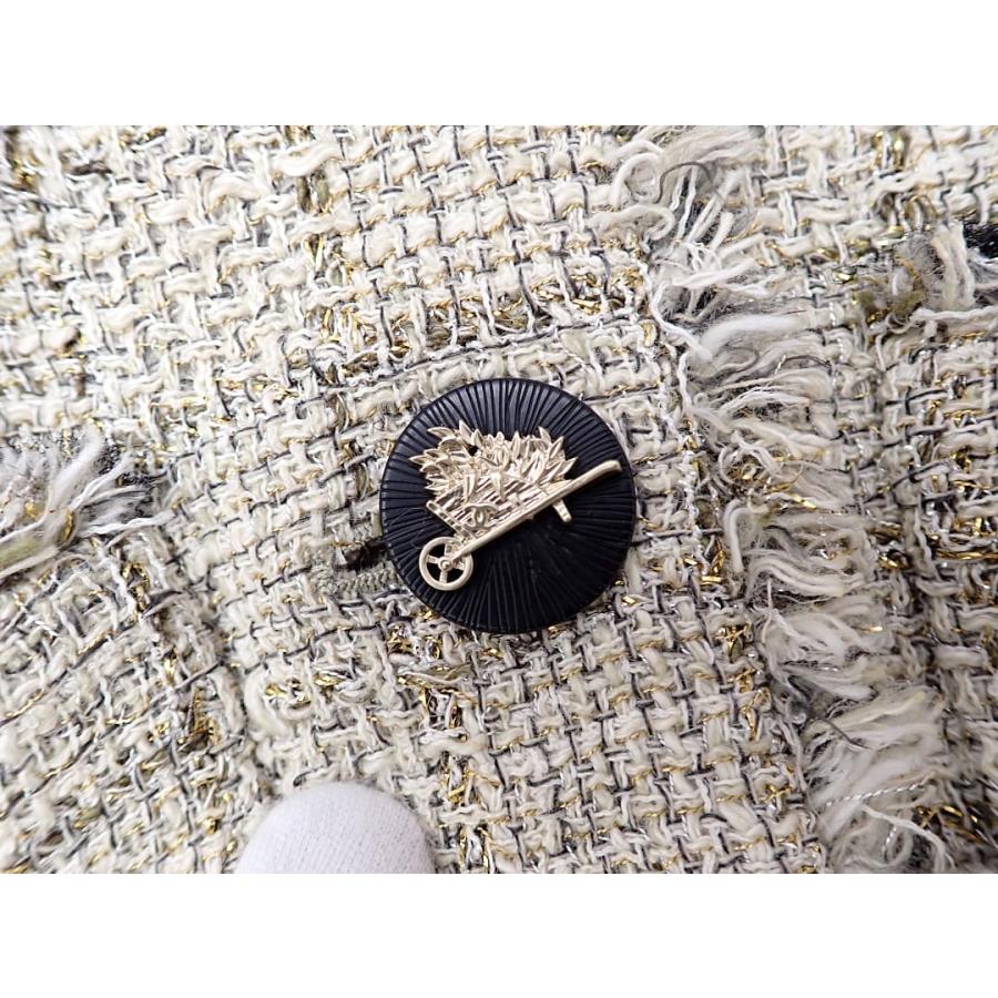 CHANEL（シャネル） セットアップ スカート ベージュ ラメ フリル 