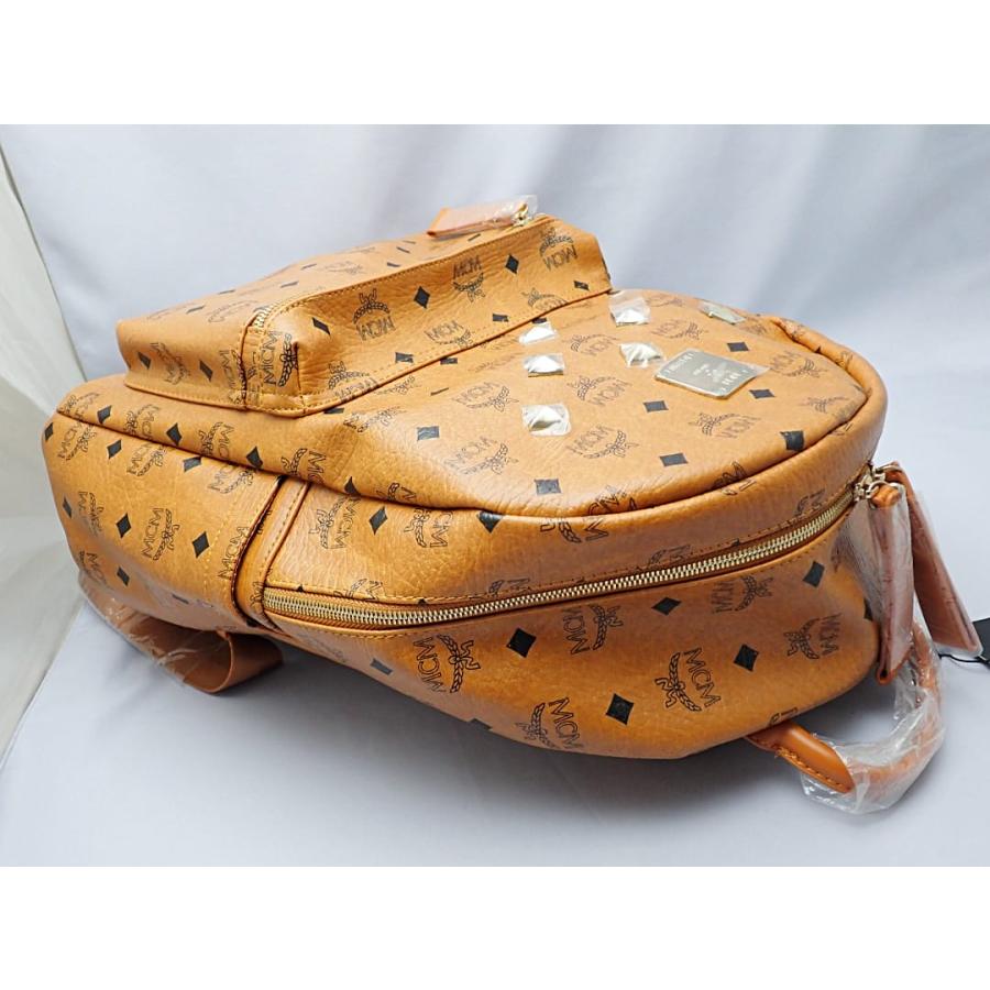 MCM スタッズ ミニリュック ブラウン(ジャンク品　　ファスナー壊れ) 楽天市場】【中古】MCMサイドスタッズ バックパック バック