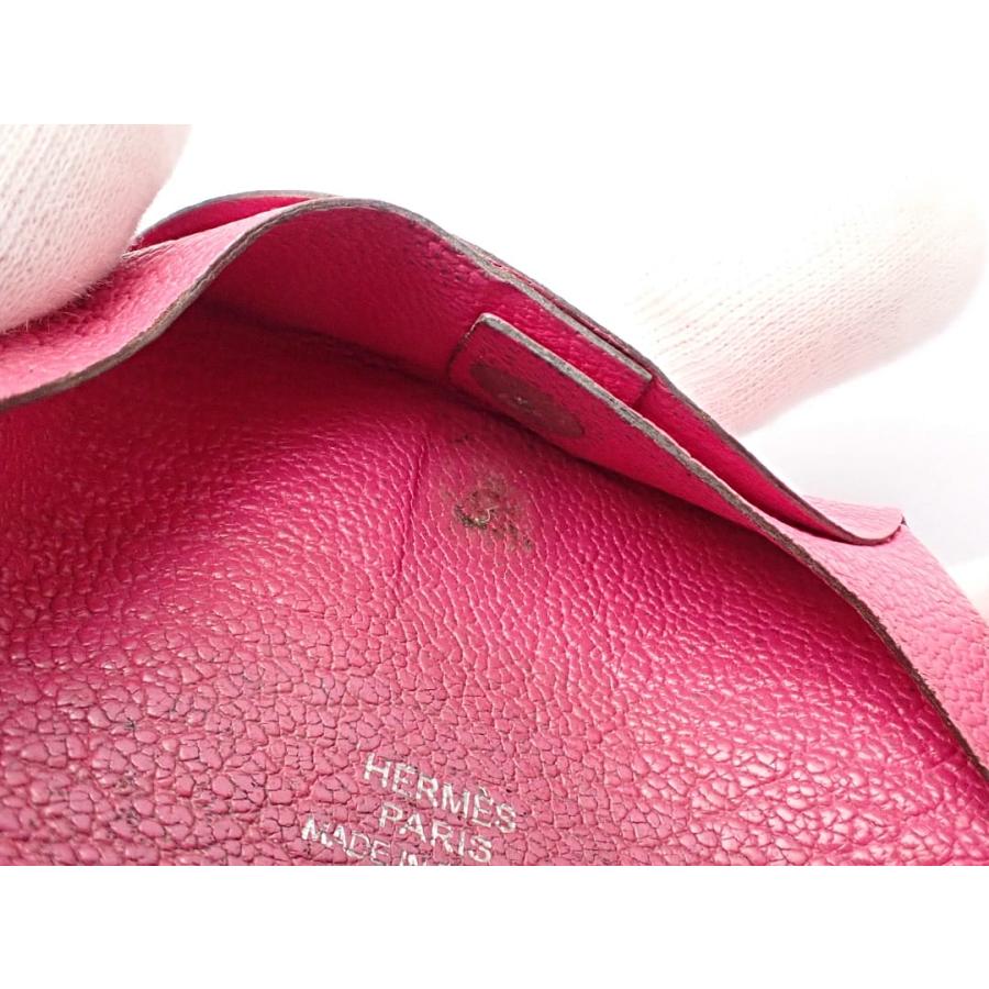 HERMES エルメス バスティア コインケース 小銭入れ ピンク N