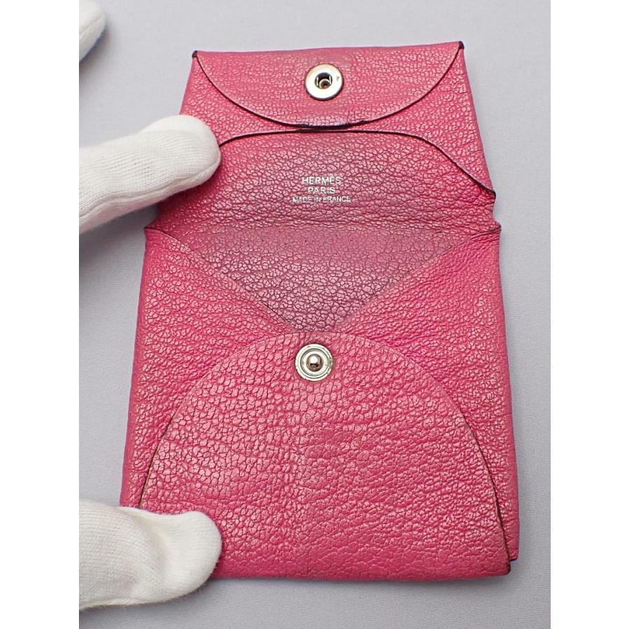 【未使用レベル】HERMES エルメス バスティア ピンク コインケース エルメス バスティア オーストリッチ コインケース ピンク