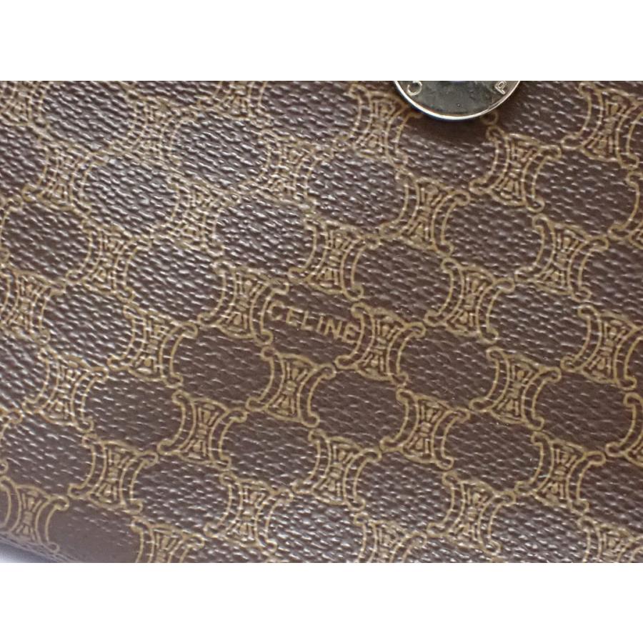 CELINE（セリーヌ） オールド マカダム フラップ クラッチバッグ 中古B