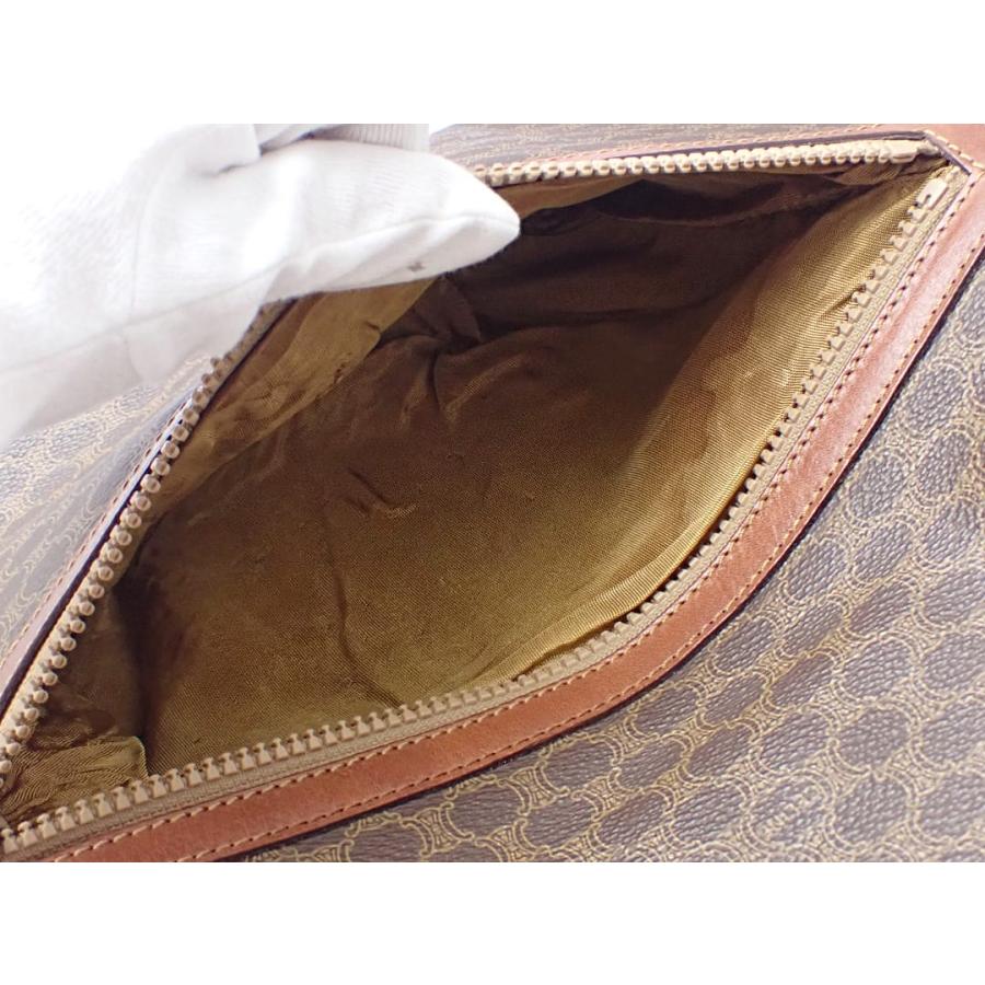 CELINE（セリーヌ） オールド マカダム フラップ クラッチバッグ 中古B