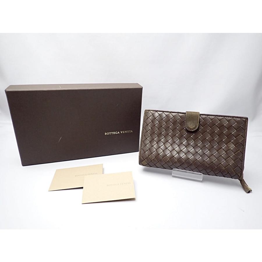 ボッテガヴェネタ　折り財布　ダークブラウン BOTTEGA VENETA（ボッテガ・ヴェネタ） 二つ折り財布 114074 V0013
