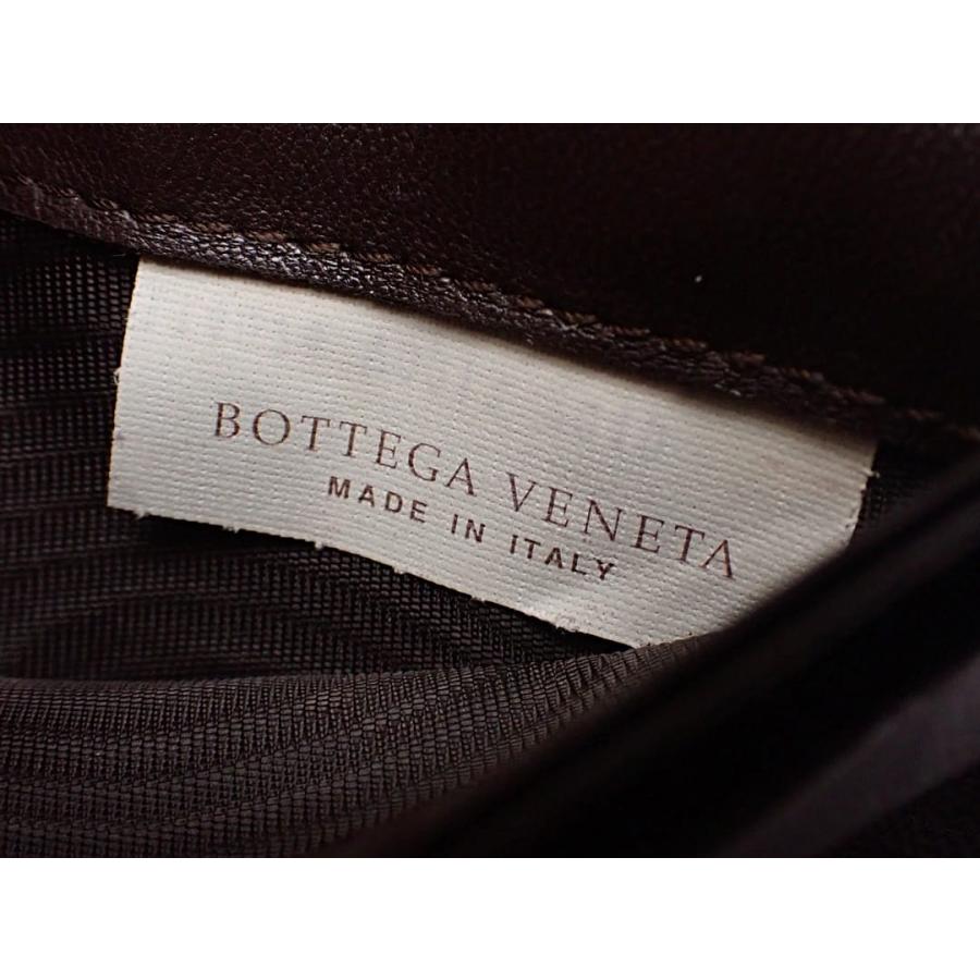 BOTTEGA VENETA ボッテガヴェネタ 二つ折り財布 114074 V0013 2040 ダークブラウン 中古B 【送料無料】 A-8625【質屋出品】 BOTTEGA VENETA（ボッテガ・ヴェネタ） 二つ折り財布 114074 V0013