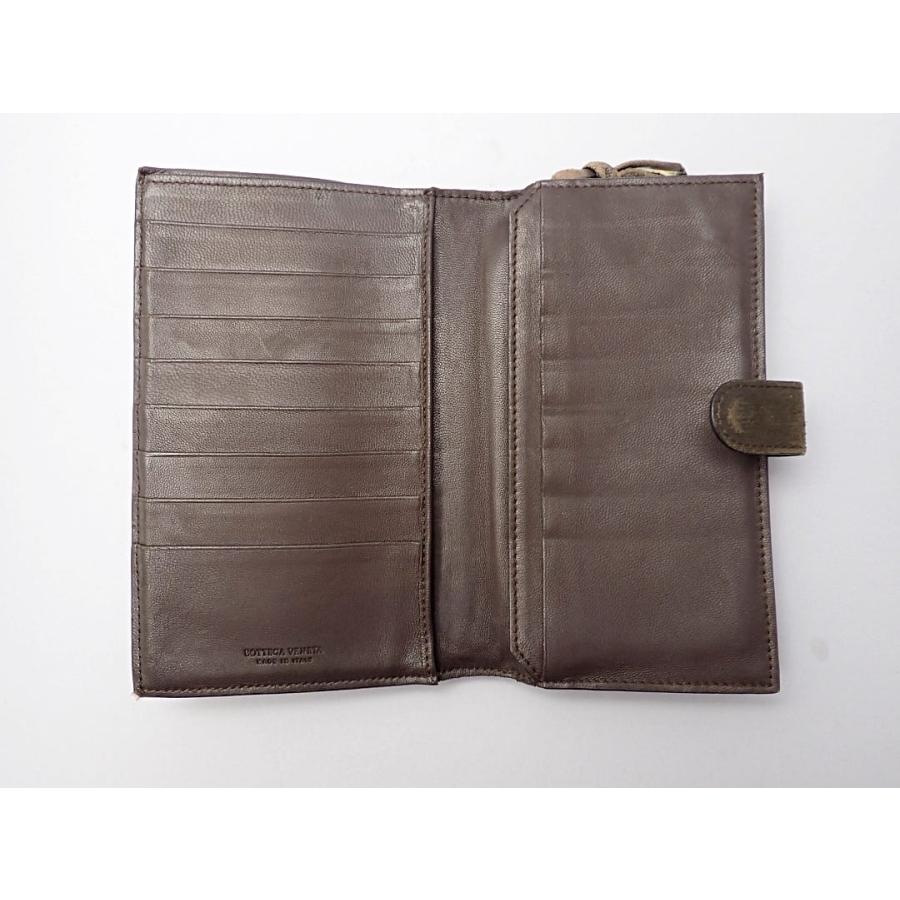 BOTTEGA VENETA ボッテガヴェネタ 二つ折り財布 114074 V0013 2040 ダークブラウン 中古B 【送料無料】 A-8625【質屋出品】 BOTTEGA VENETA（ボッテガ・ヴェネタ） 二つ折り財布 114074 V0013